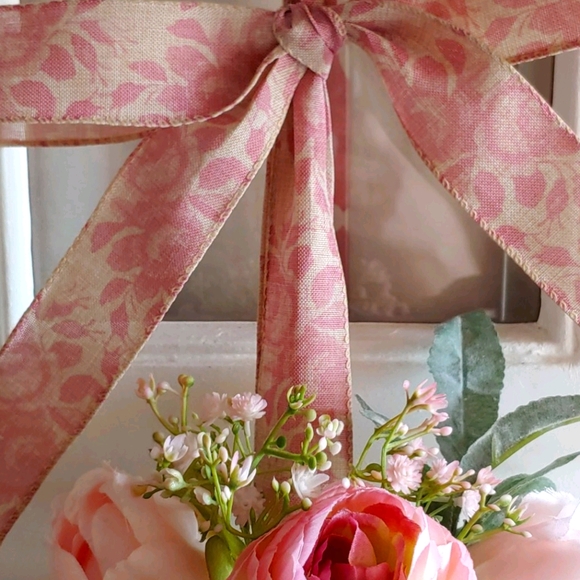 Handmade Peony/Rose Door Wreath💐 - Picture 5 of 8